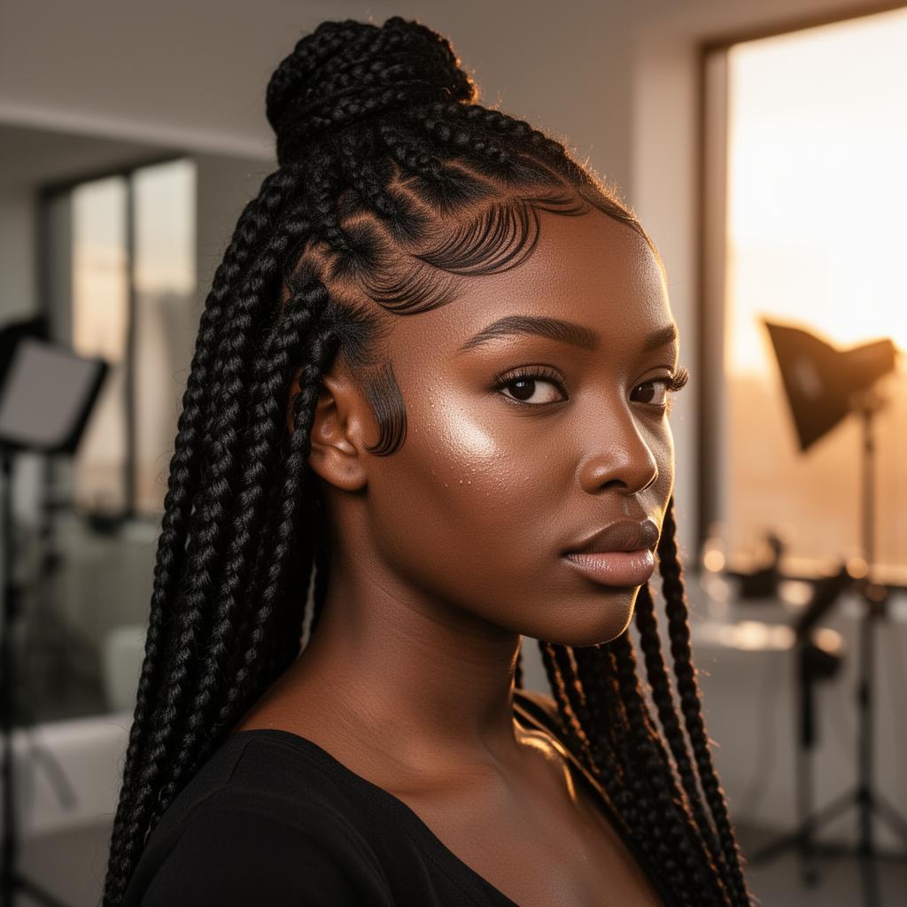 Knotless Boho Braids by Rootli Expert